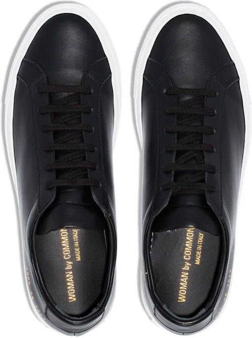 Common Projects black white Original Achilles Leather Sneakers Zwart