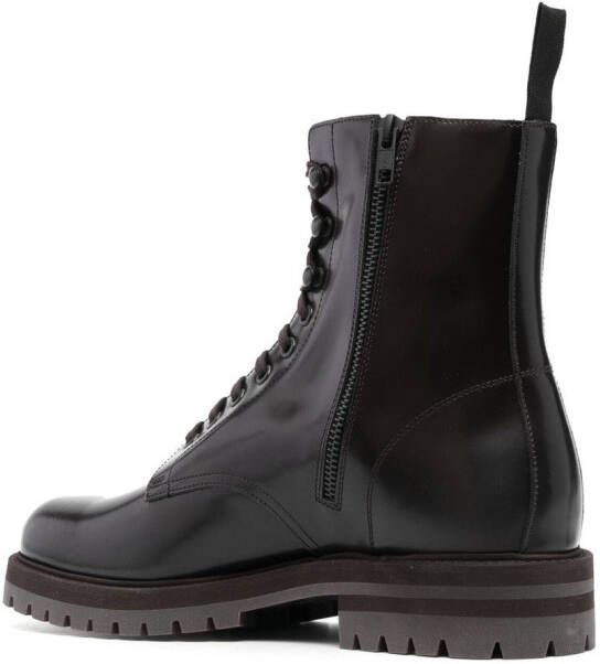 Common Projects combat boots met veters Bruin