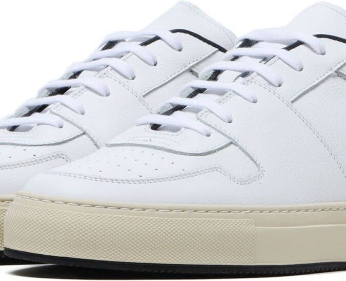 Common Projects Decades leren sneakers Wit