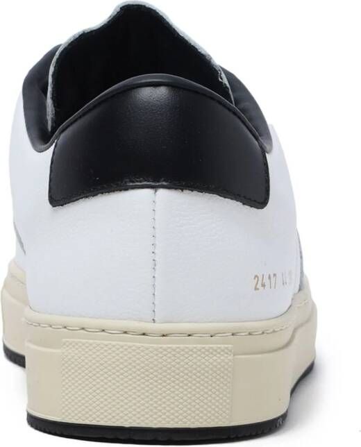 Common Projects Decades leren sneakers Wit