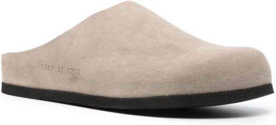 Common Projects Leren slippers Beige