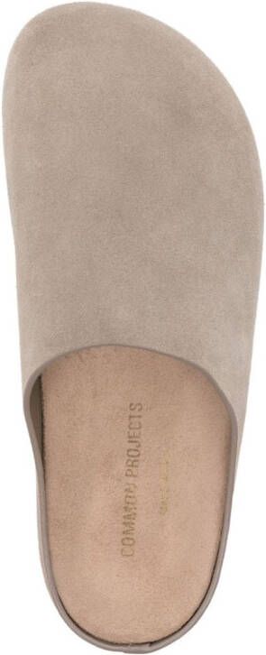 Common Projects Leren slippers Beige