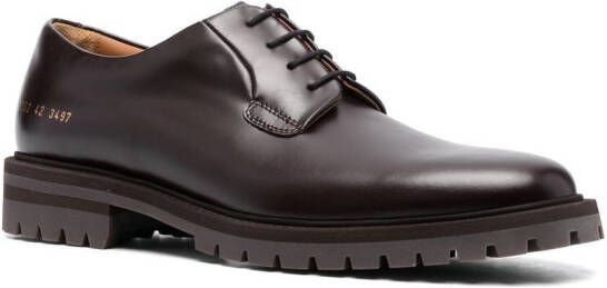 Common Projects Leren derby veterschoenen Bruin