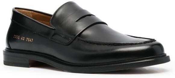 Common Projects Leren loafers Zwart