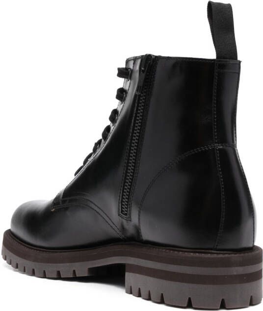 Common Projects Legerlaarzen met print Bruin