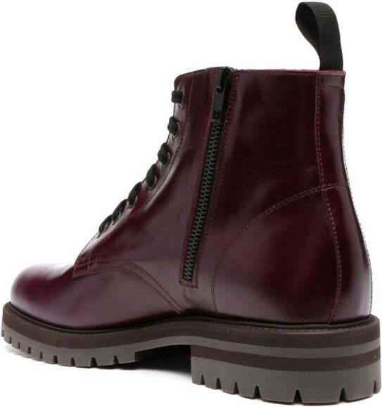 Common Projects Legerlaarzen met print Rood