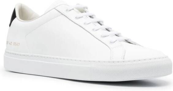 Common Projects Retro leren sneakers Wit