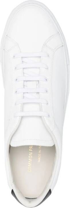 Common Projects Retro leren sneakers Wit