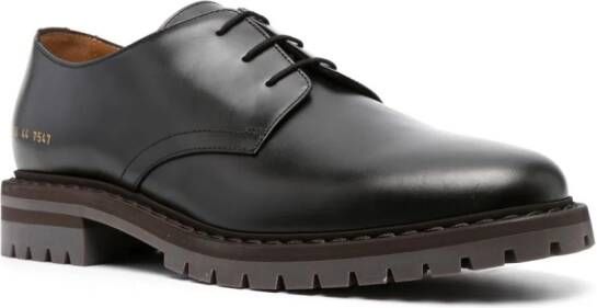 Common Projects Leren derby schoenen Zwart