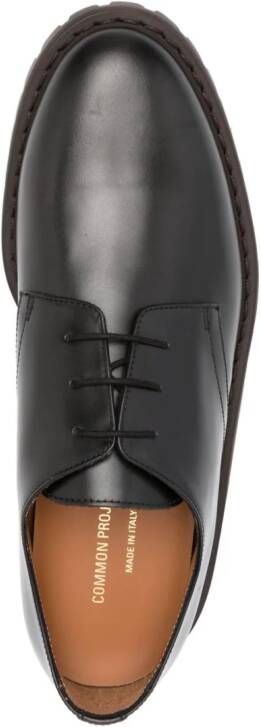 Common Projects Leren derby schoenen Zwart