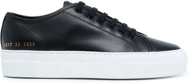 Common Projects Toernooi lage sneakers Zwart