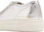 Common Projects Tournament Low metallic leren sneakers Zilver - Thumbnail 2