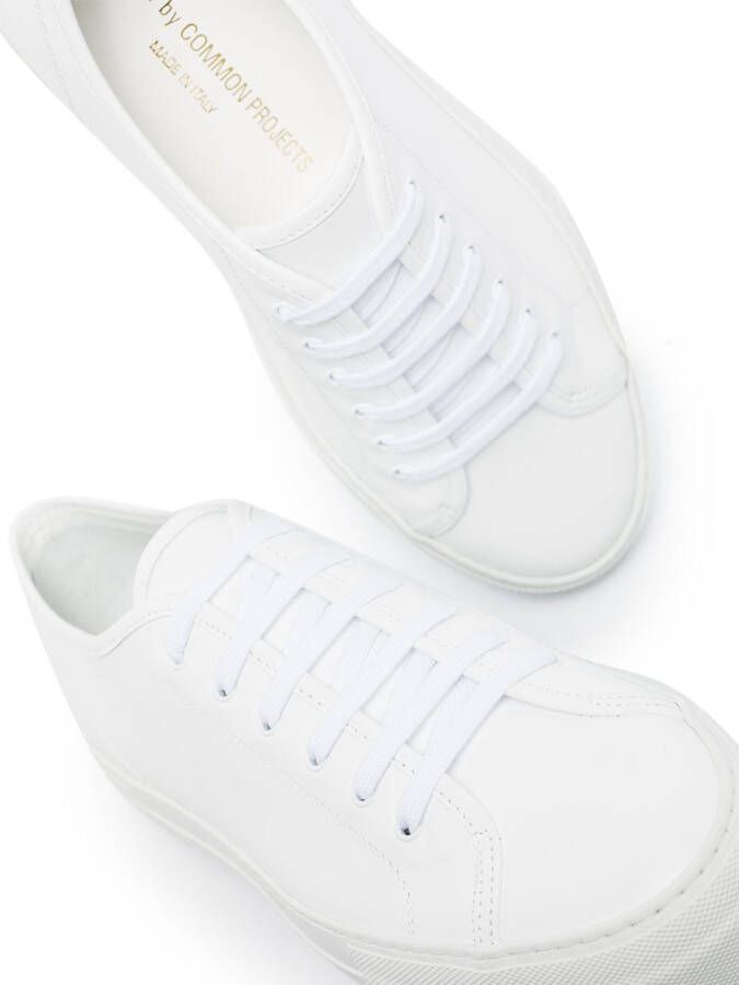 Common Projects White Tournament leather sneakers Wit