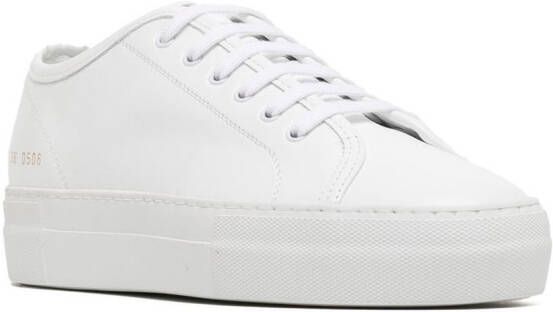 Common Projects White Tournament leather sneakers Wit