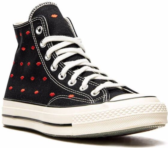 Converse Chuck 70 High sneakers met borduurwerk Zwart
