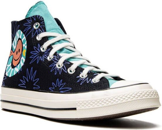 Converse Chuck 70 High 'Sunny Floral' sneakers Zwart