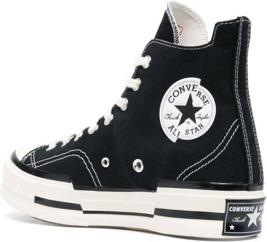 Converse Chuck 70 Plus Egret high-top sneakers Zwart