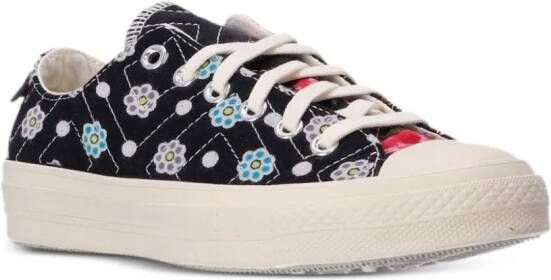 Converse Chuck 70 gewatteerde sneakers met bloemenprint Zwart