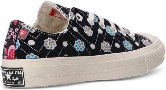 Converse Chuck 70 gewatteerde sneakers met bloemenprint Zwart