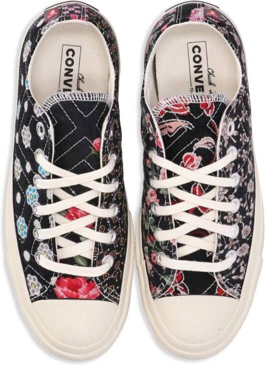 Converse Chuck 70 gewatteerde sneakers met bloemenprint Zwart