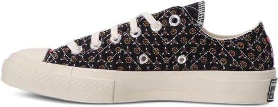 Converse Chuck 70 gewatteerde sneakers met bloemenprint Zwart