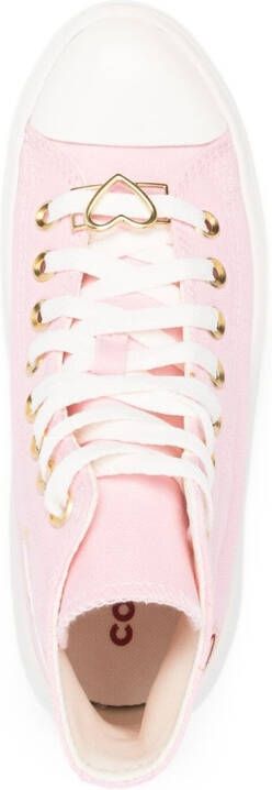 Converse Chuck Taylor All Star sneakers met plateauzool Roze