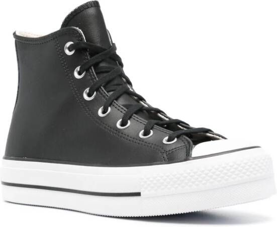 Converse Chuck Taylor sneakers met plateauzool Zwart