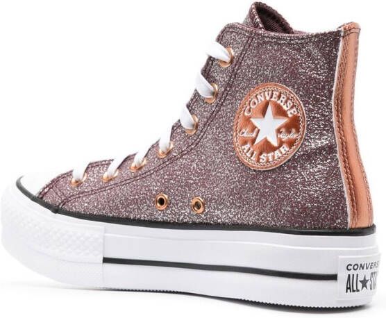 Converse Chuck Taylor sneakers met plateauzool Roze