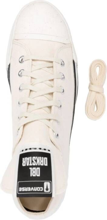 Converse x DRKSHDW sneakers met oversized tong Beige