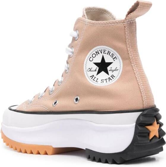 Converse Sneakers met plateauzool Beige