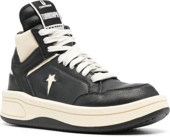 Rick Owens DRKSHDW Turbowpn leren sneakers Zwart