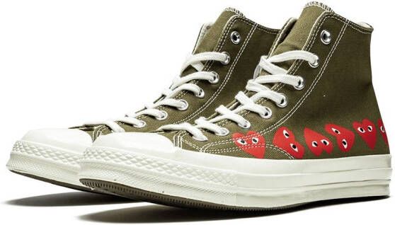 Converse x Comme Des Garçons Play Chuck 70 high-top sneakers Groen