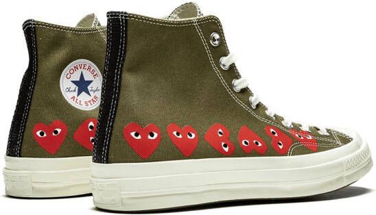 Converse x Comme Des Garçons Play Chuck 70 high-top sneakers Groen