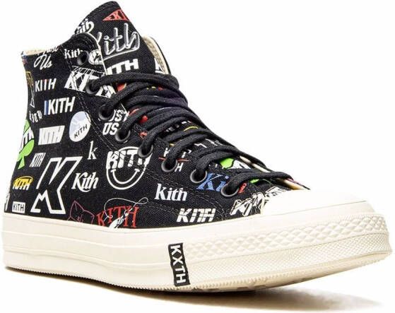 Converse "x Kith Chuck 70 Black high-top sneakers" Zwart