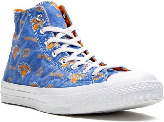 Converse x NBA CTAS 70 NY Knicks high-top sneakers Blauw