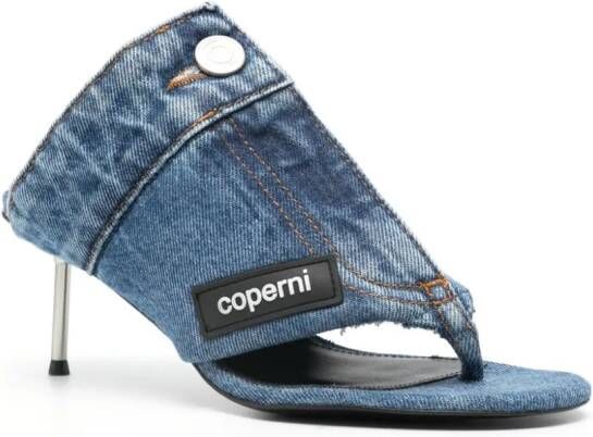 Coperni Sandalen met logopatch Blauw