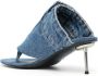 Coperni Sandalen met logopatch Blauw - Thumbnail 3