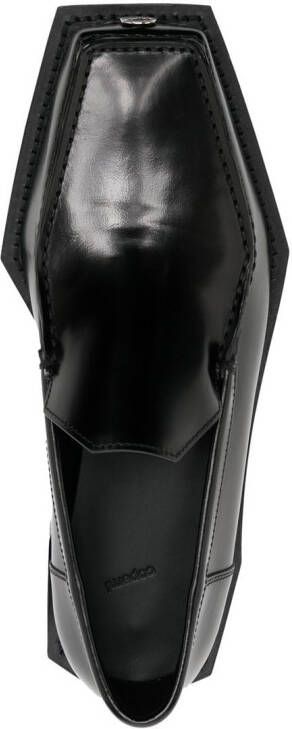 Coperni Loafers met vierkante neus en glanzende afwerking Zwart