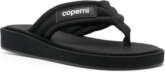 Coperni Teenslippers met logo-reliëf Zwart