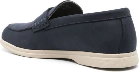 Corneliani Leren loafers Blauw