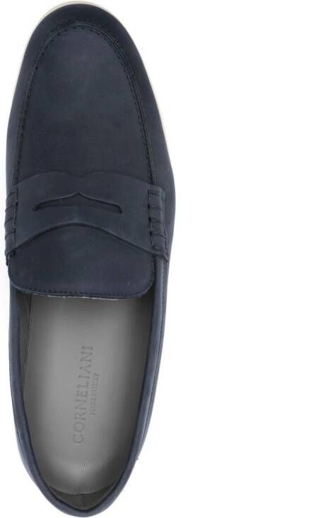 Corneliani Leren loafers Blauw