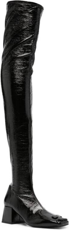Courrèges Pumps met logoplakkaat Zwart