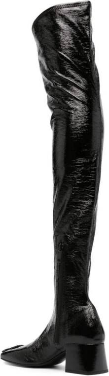 Courrèges Pumps met logoplakkaat Zwart