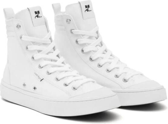Courrèges Canvas 01 high-top sneakers Wit