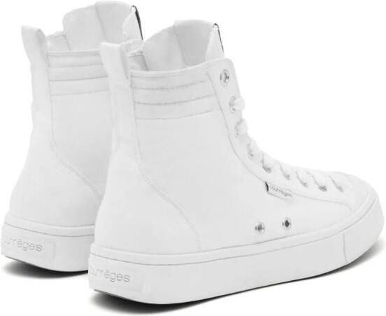 Courrèges Canvas 01 high-top sneakers Wit