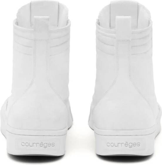 Courrèges Canvas 01 high-top sneakers Wit