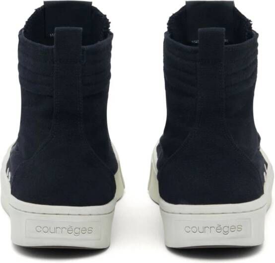 Courrèges Canvas 01 high-top sneakers Zwart