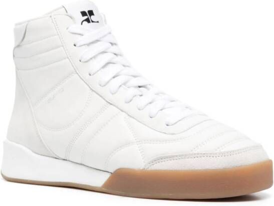 Courrèges Club02 leren sneakers Wit
