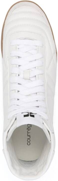 Courrèges Club02 leren sneakers Wit