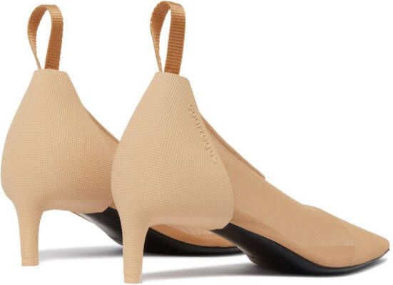 Courrèges Diving pumps met mesh Beige